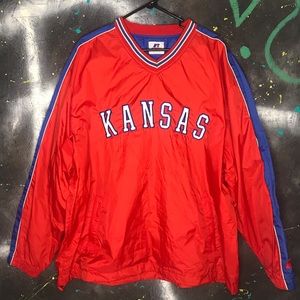 Vintage KU Pullover Windbreaker
